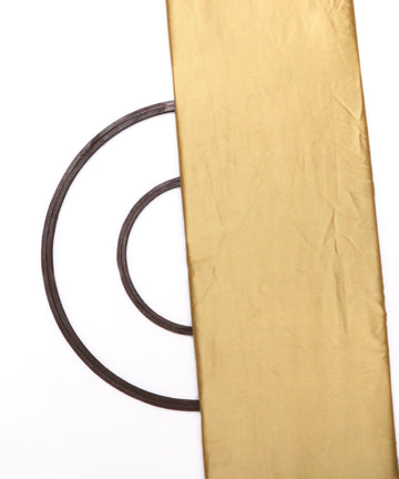 Light Golden Colour Plain Satin Fabric